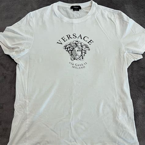 versace 12 via gesu t shirt|Retails $975 Limited Authentic Versace 12 Via Gesu Super Bowl .